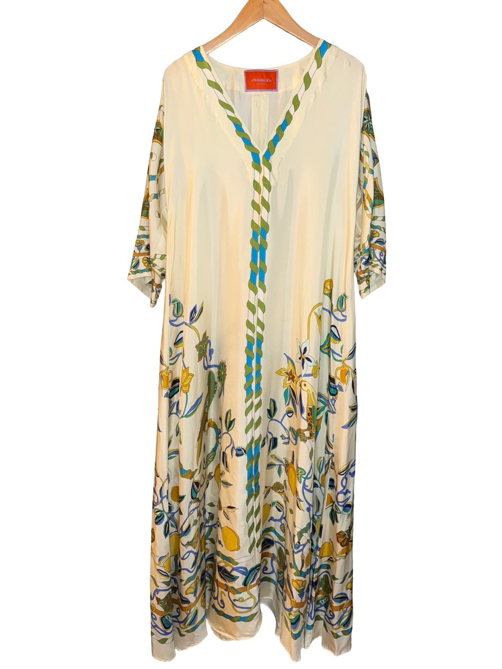 La Double J MuuMuu Dress Borboni Placed Bianco S - Picture 5 of 11